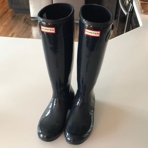 Navy Hunter Boots